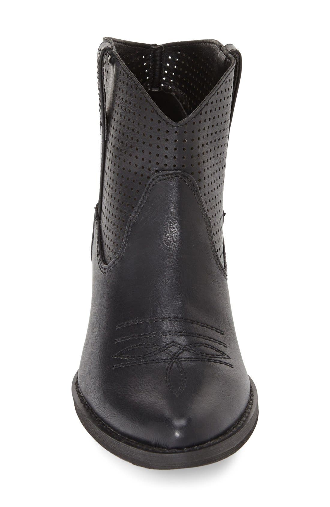 Very Volatile 'Mishka' Perforated Western Bootie, Alternate, color, 