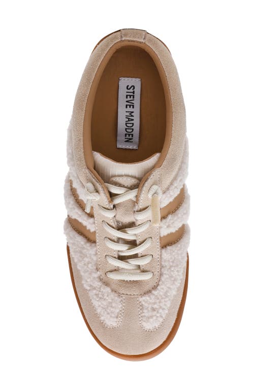 Steve Madden Vandy Faux Shearling Sneaker In Multi