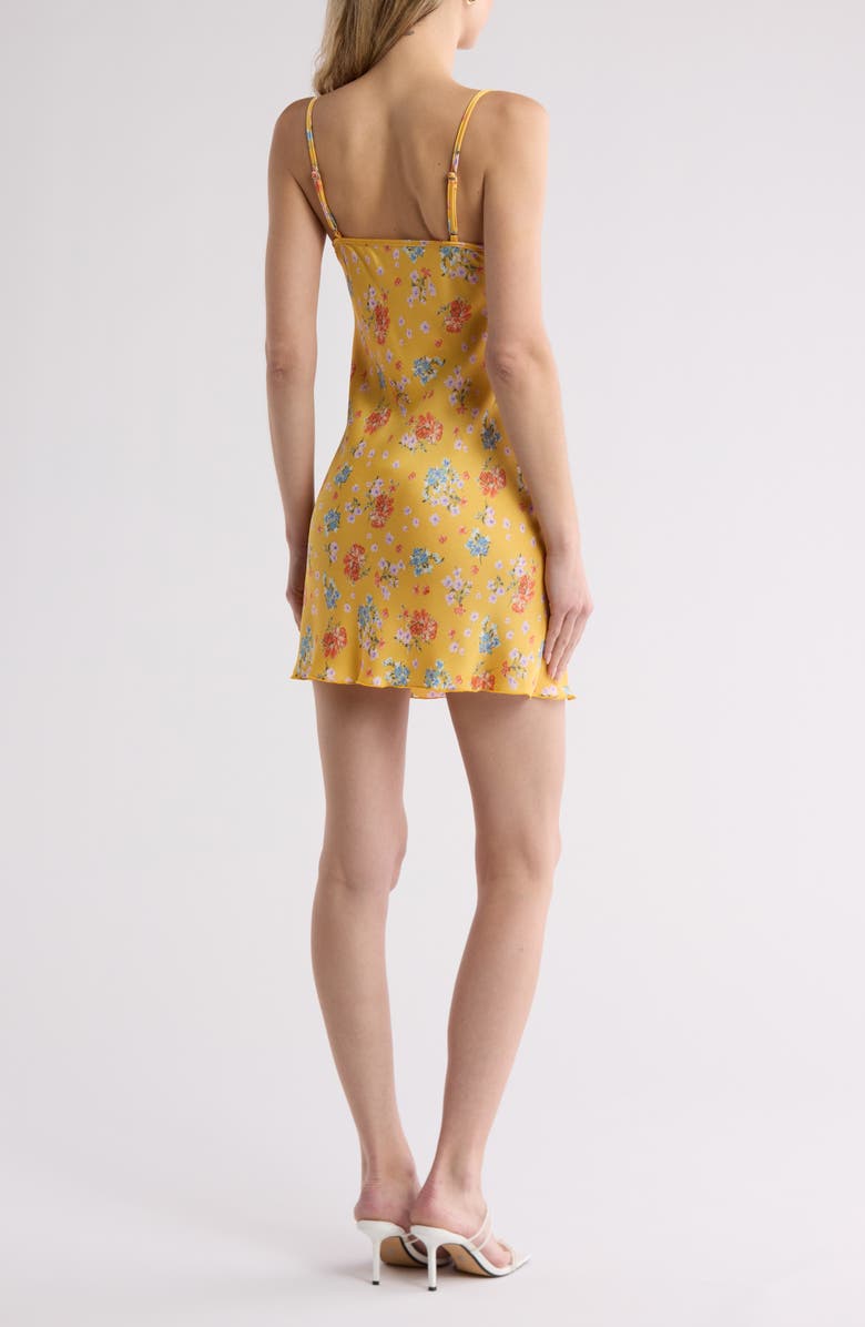 TASH AND SOPHIE Floral Slipdress, Alternate, color, Green/ Multi