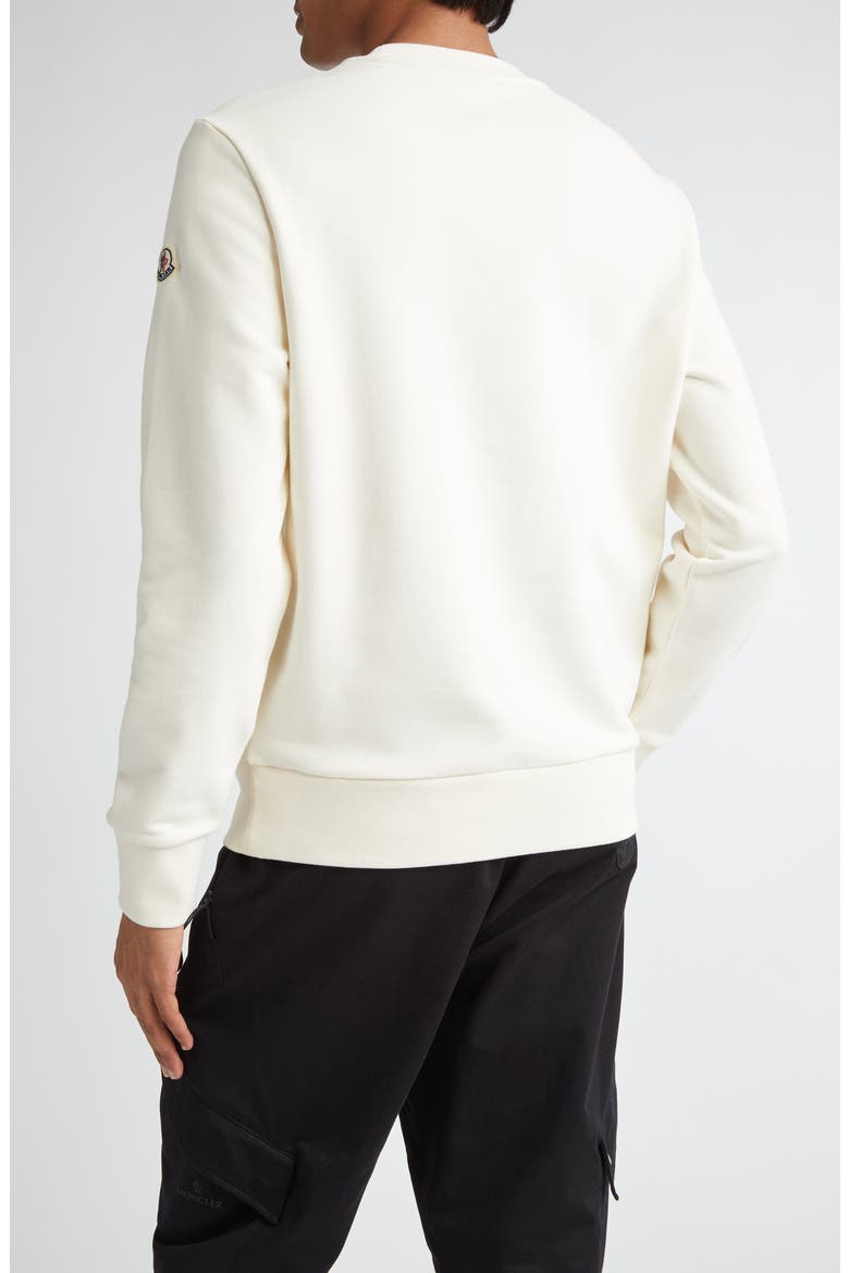 Embroidered Logo Sweatshirt, Alternate, color, SILK WHITE