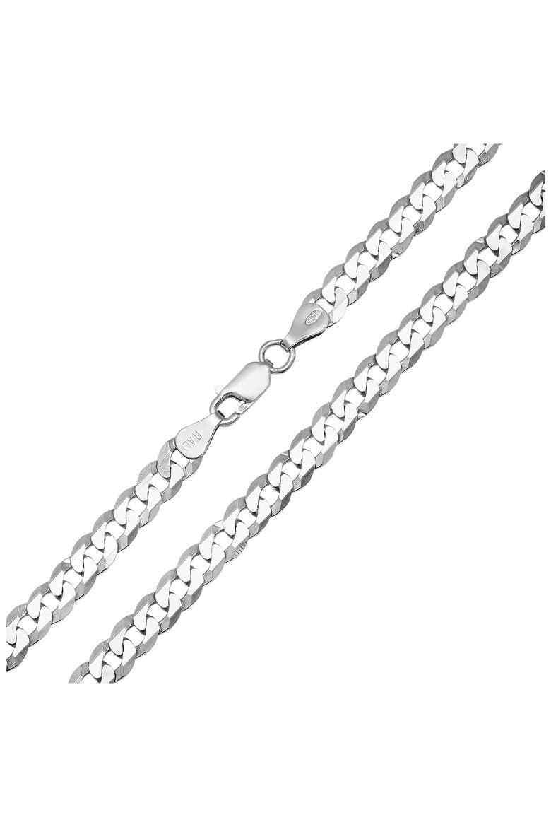Men's Sterling Silver Thick Italian Miami Cuban Curb Chain Necklace, Alternate, color, SILVER