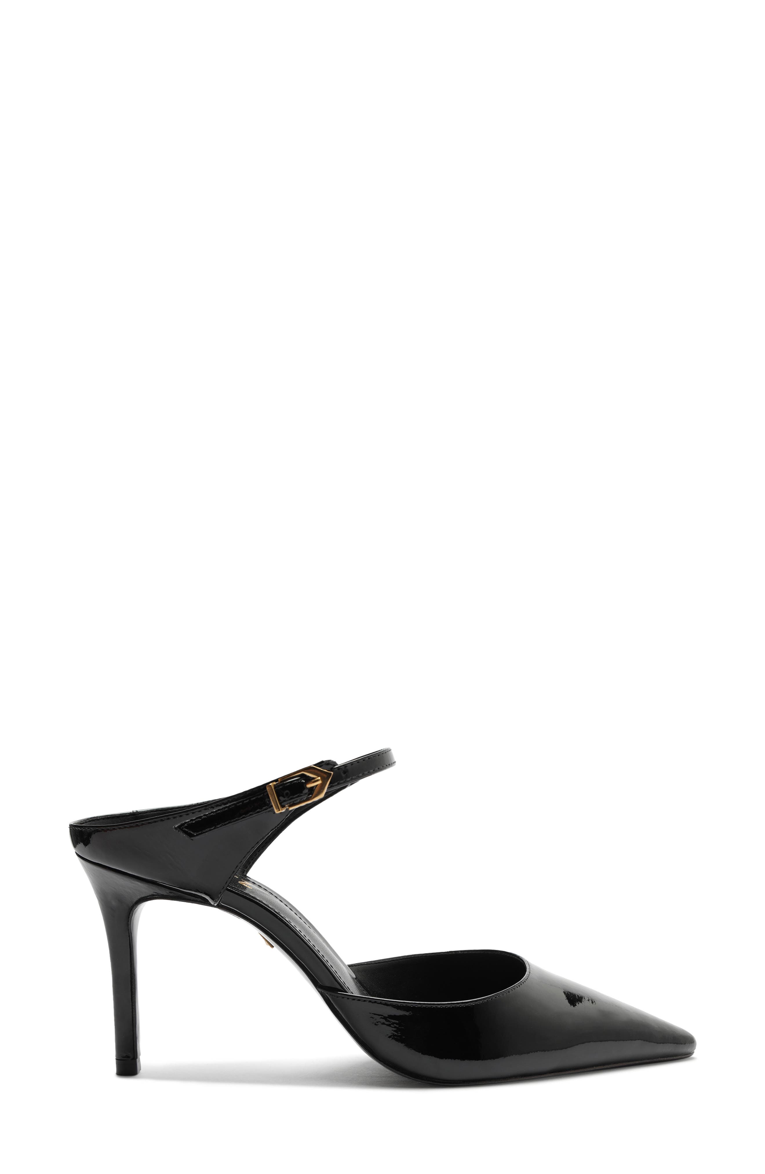 Schutz Laura Ankle Strap Pointed Toe Mule, Alternate, color, 