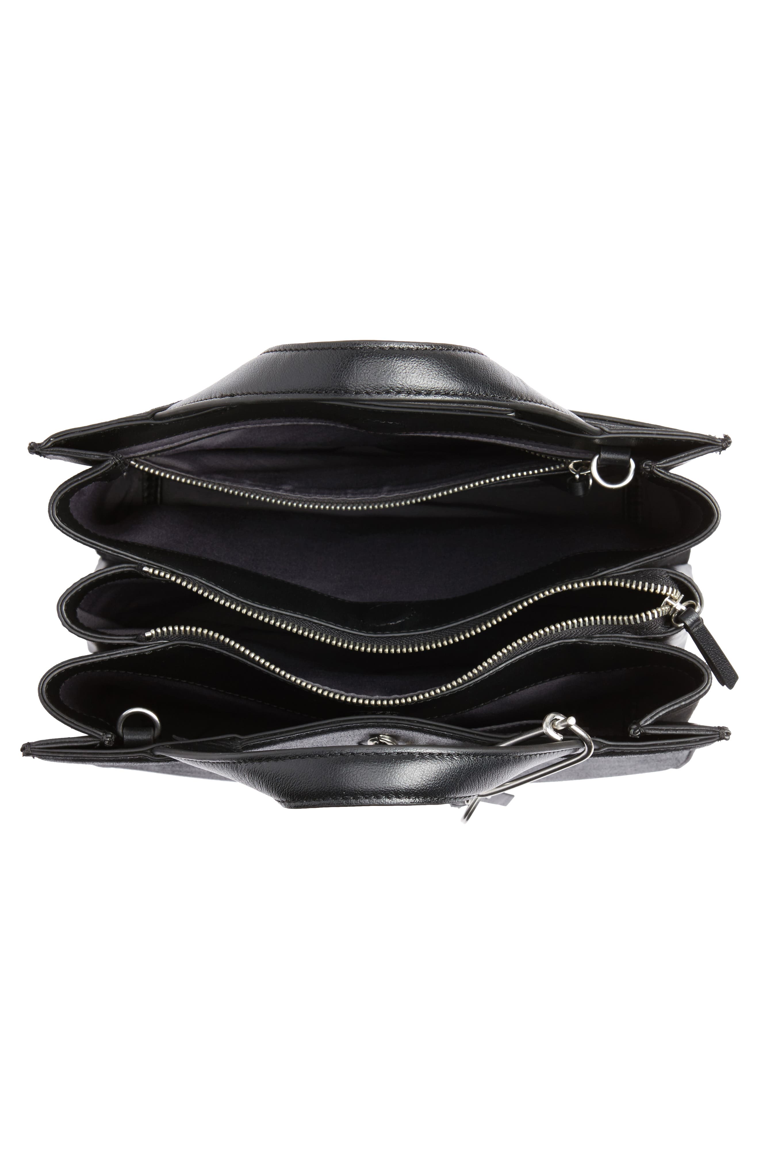 Treasure & Bond Tyler Metallic Leather Satchel, Alternate, color, 