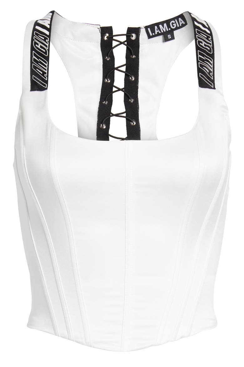 Siobhan Corset Top, Alternate, color, WHITE