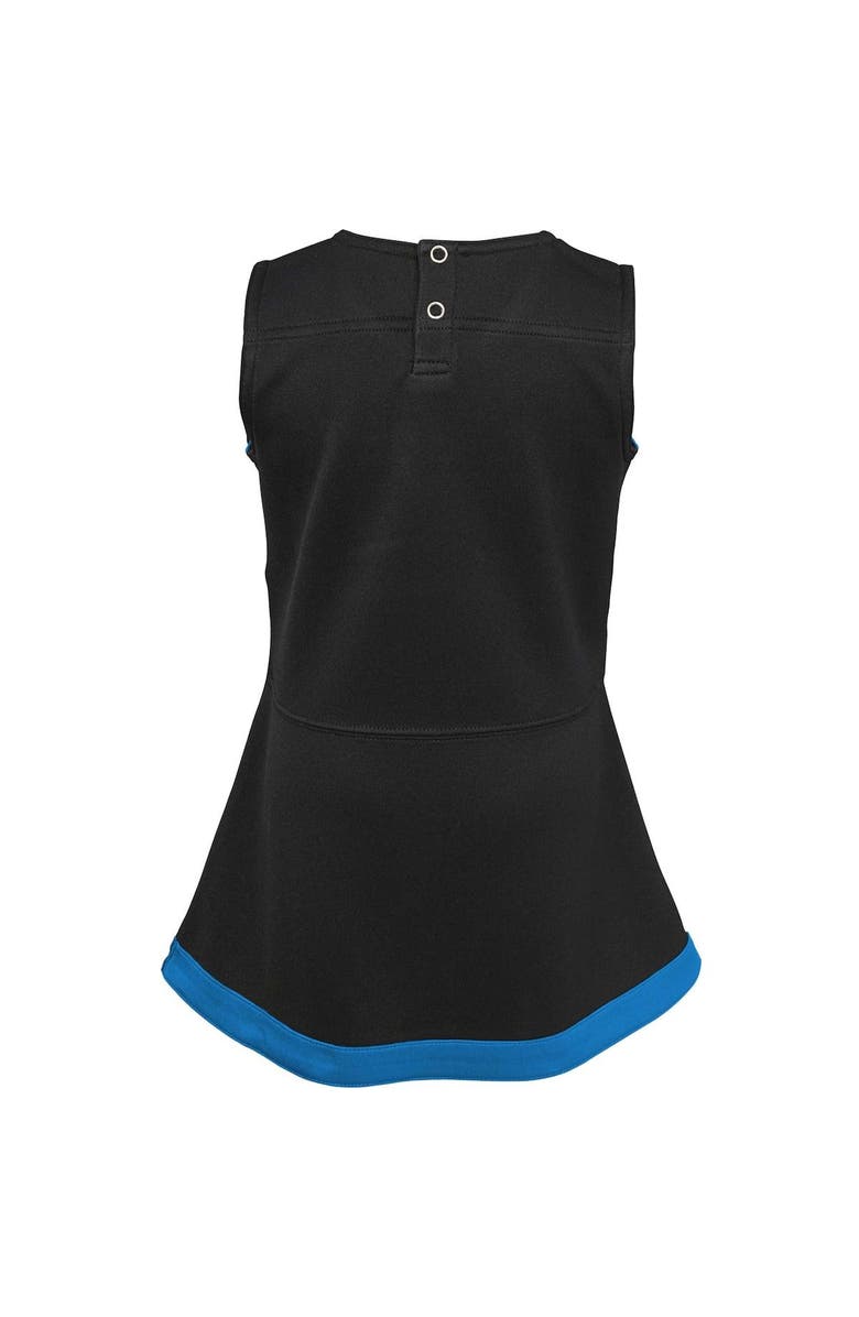 Outerstuff Girls Infant Black Carolina Panthers Cheer Captain Jumper Dress, Alternate, color, Black