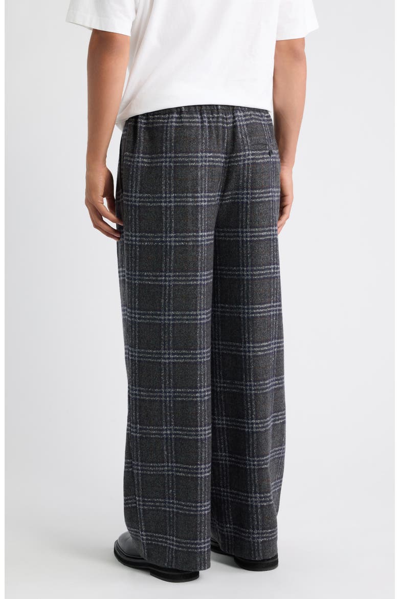Relaxed Plaid Drawstring Pants, Alternate, color, NIGHT SKY