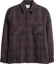 Wax London Whiting Plaid Recycled Cotton Blend Shirt Jacket