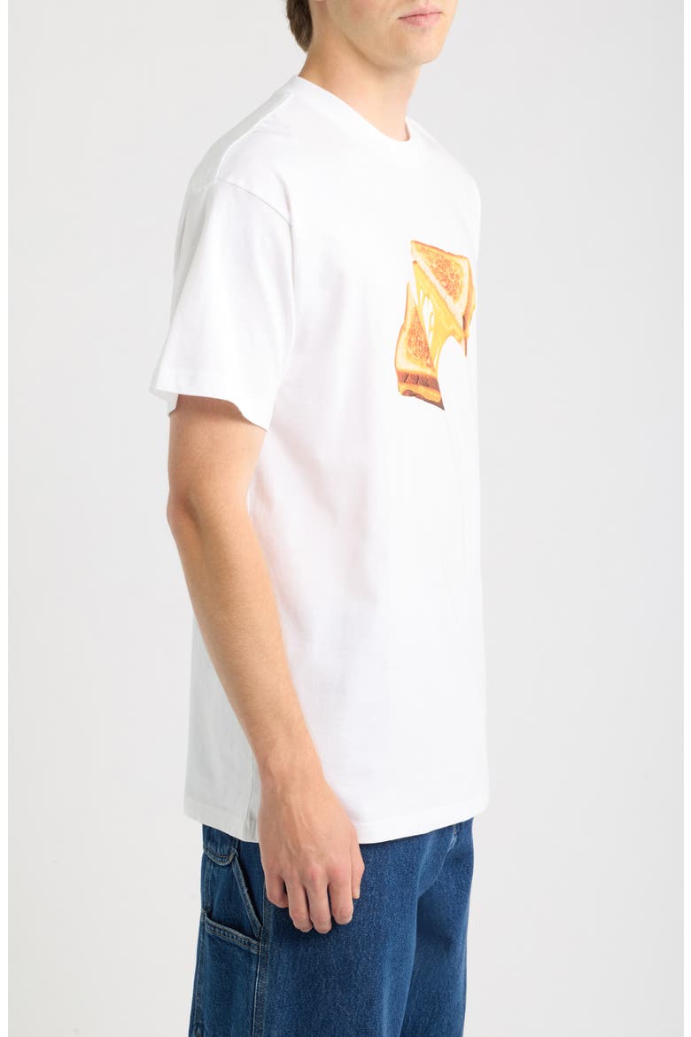 Cheese Toast Graphic T-Shirt, Alternate, color, WHITE