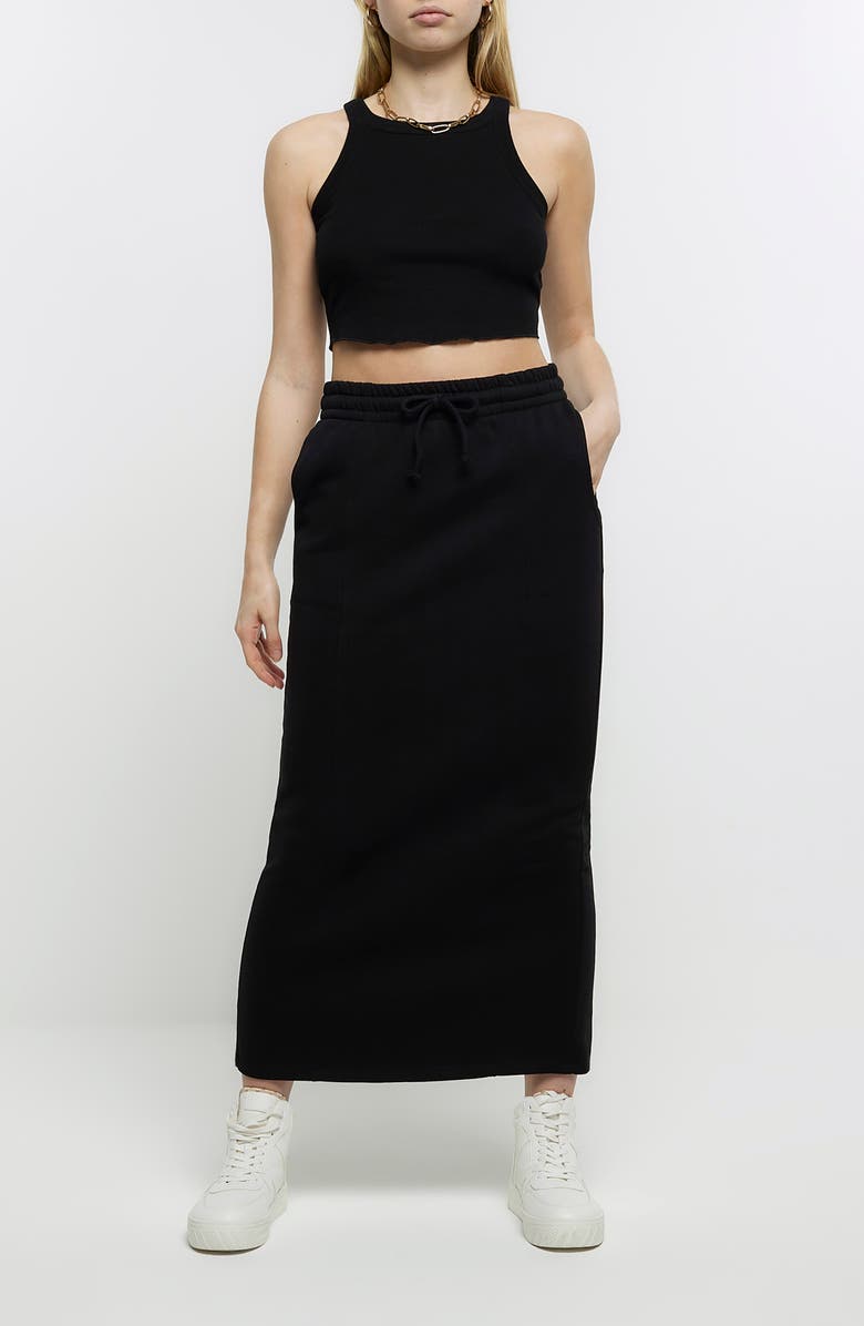 River Island Sweat Midi Skirt, Alternate, color,