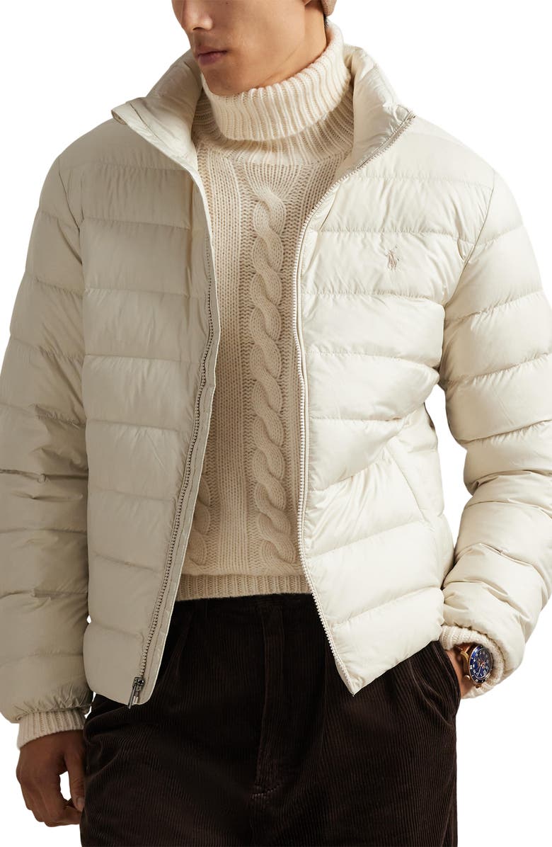 Polo Ralph Lauren The Colden Packable 650 Fill Power Down Puffer Jacket, Main, color, Basic Sand