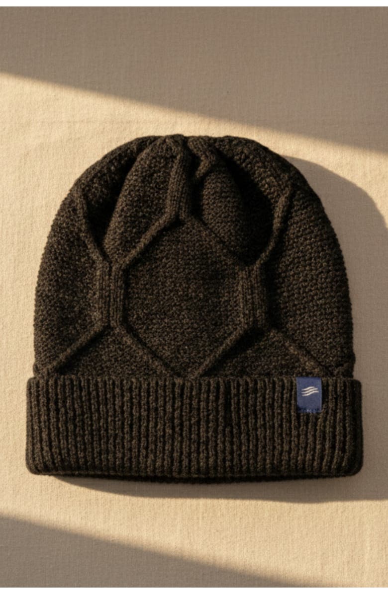 United By Blue The Softest Ultra cozy Yak Yarn with Diamond Cable Knit Beanie, Alternate, color, Light Heather Grey