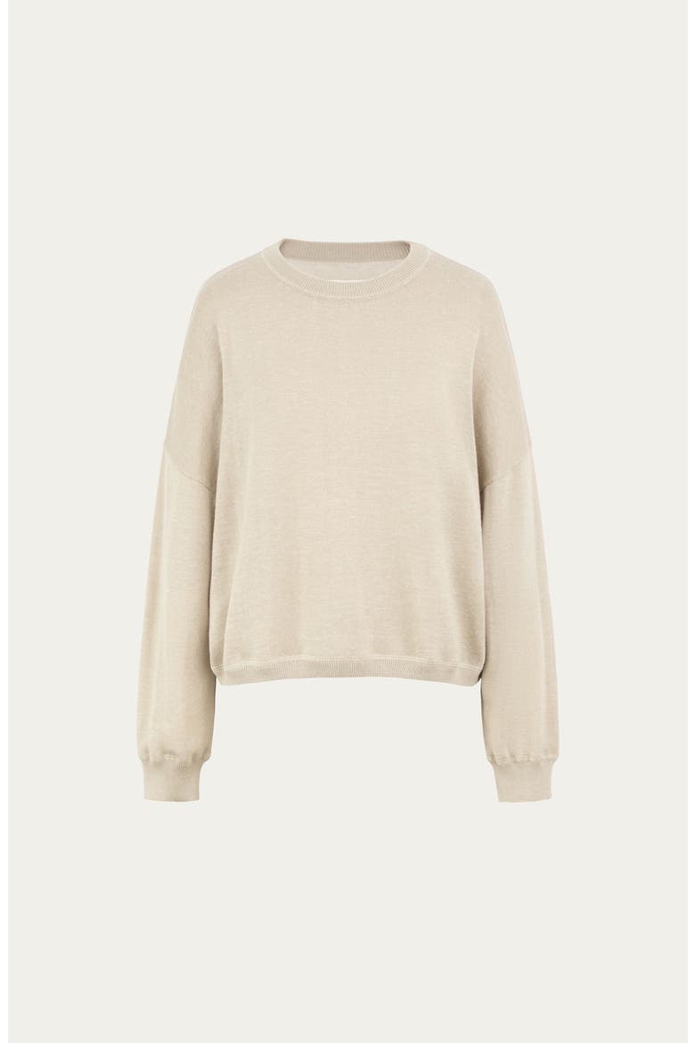 Nilo Knitted Crewneck, Alternate, color, beige