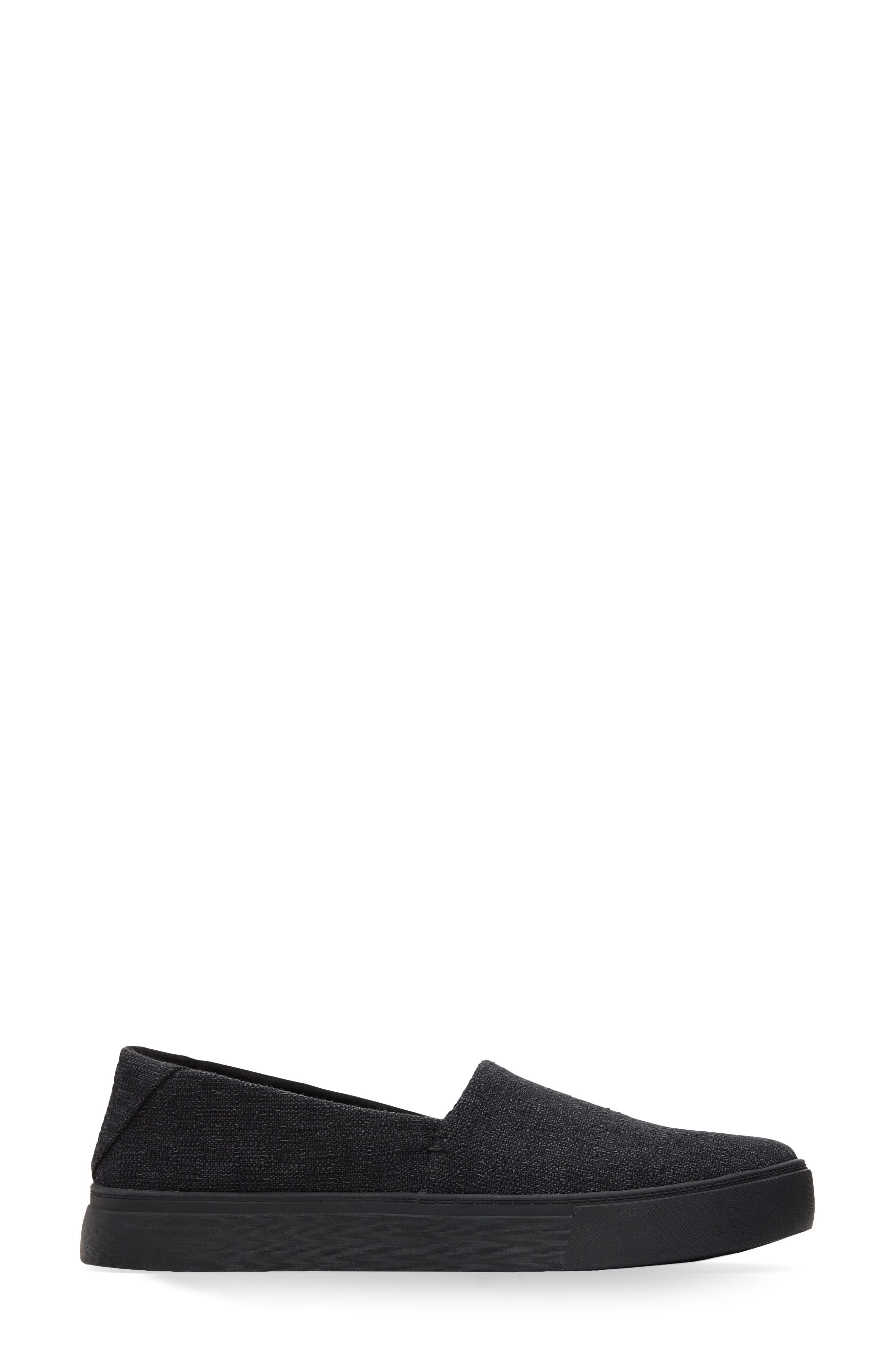 TOMS Kameron Slip-On Sneaker, Alternate, color, All Black