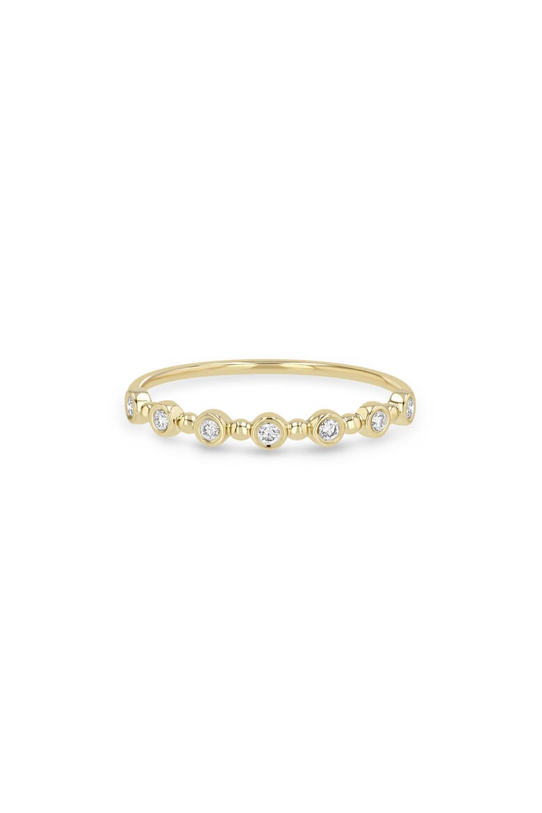 Bezel Diamonds 14k Gold Diamond Ring, Main, color, YELLOW