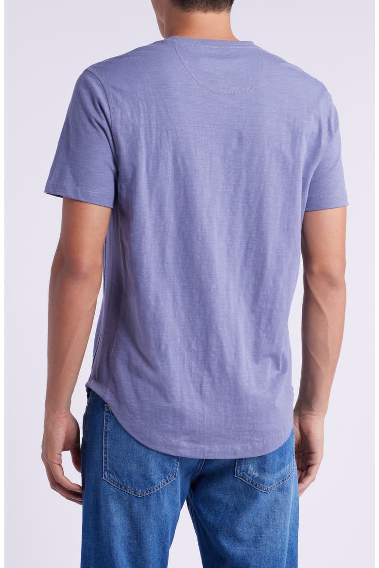 Slub Organic Cotton Henley, Alternate, color, ZINC