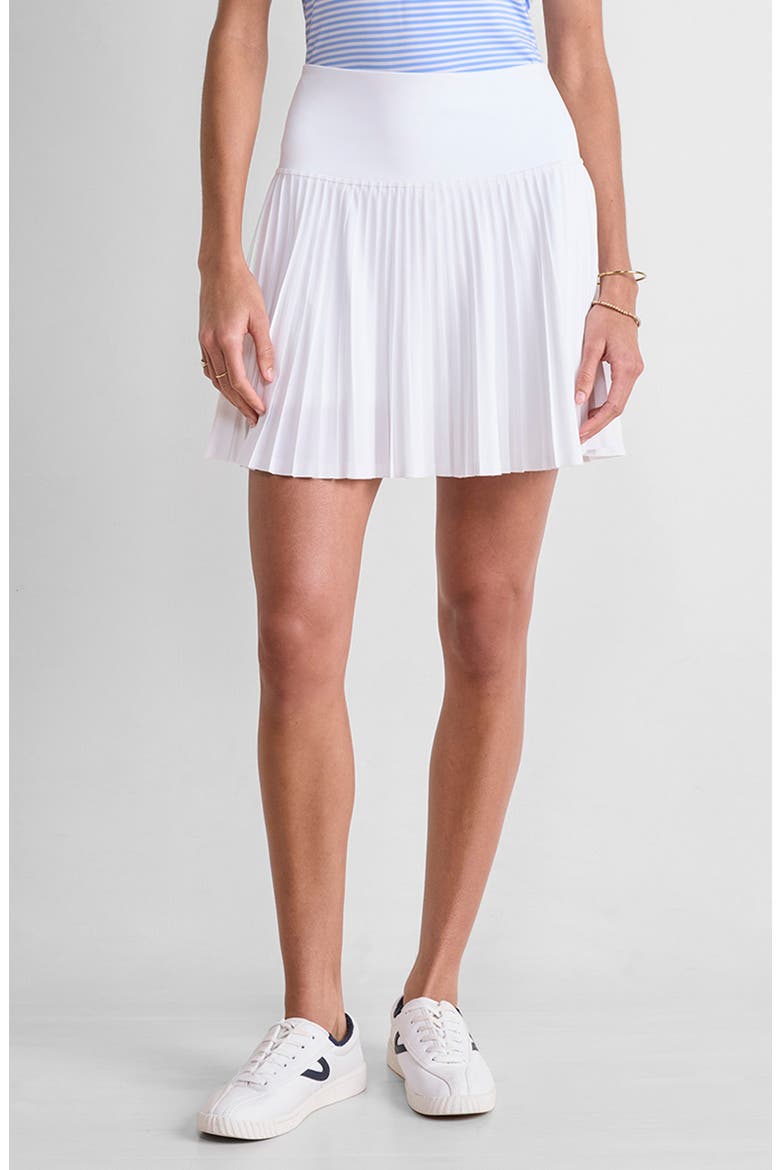 Pleated Skort, Main, color, WHITE CAP