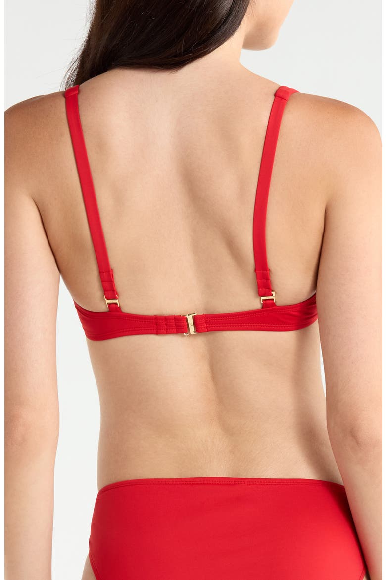 Ring Bikini Top, Alternate, color, CRUISING RED