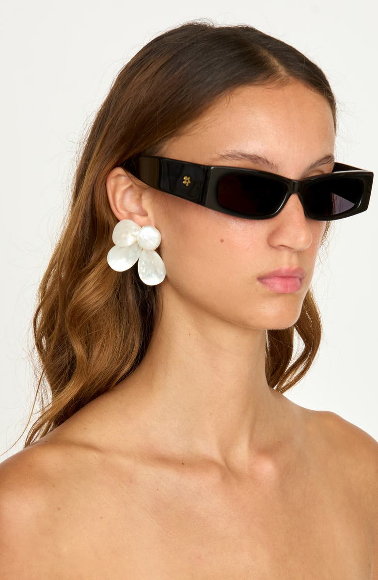 Éliou Fada Earrings, Alternate, color, White