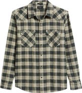 AG Huston Classic Fit Plaid Western Snap-Up Shirt