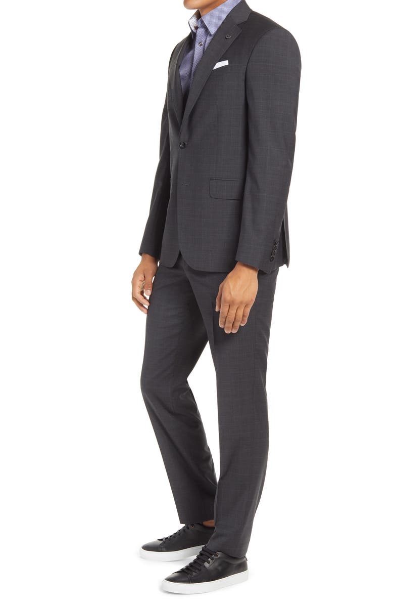 Ted Baker London Jay Trim Fit Plaid Wool Suit, Alternate, color, 