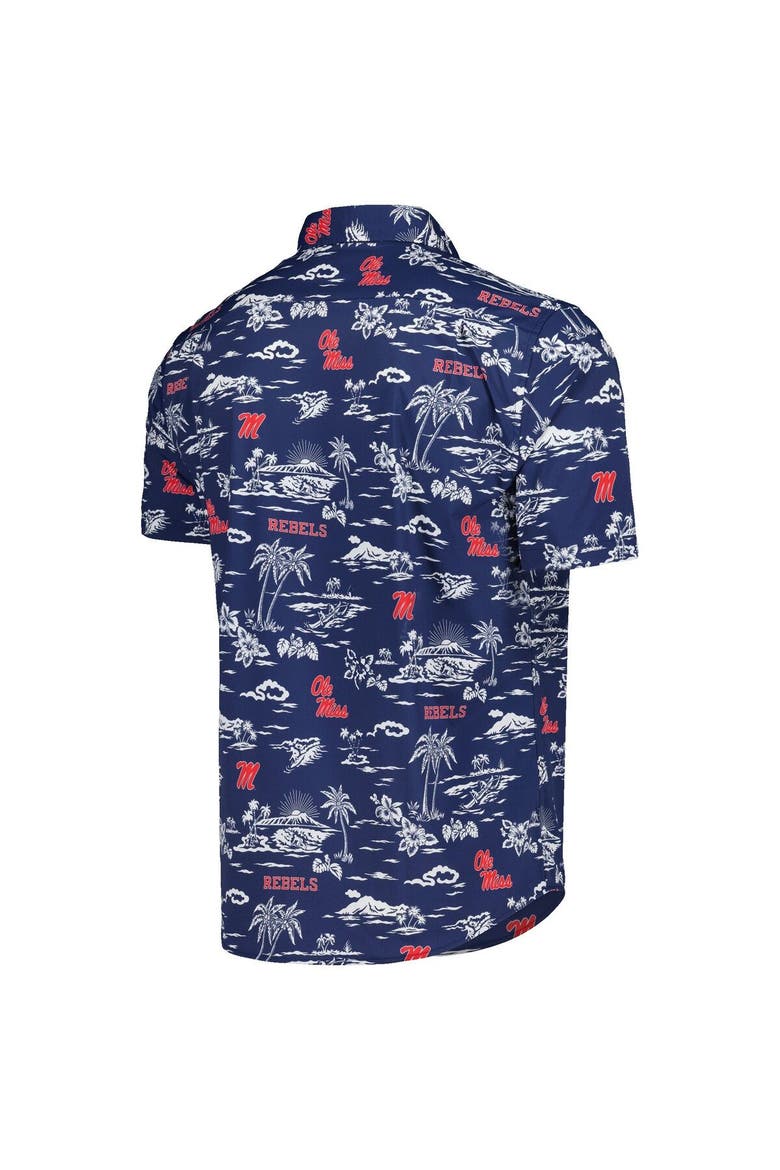 Men's Reyn Spooner Navy Ole Miss Rebels Performance Button-Down Shirt, Alternate, color, Navy