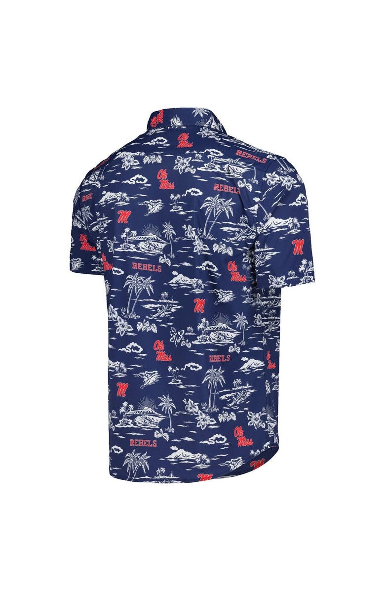 Reyn Spooner Men's Reyn Spooner Navy Ole Miss Rebels Performance Button-Down Shirt, Alternate, color,