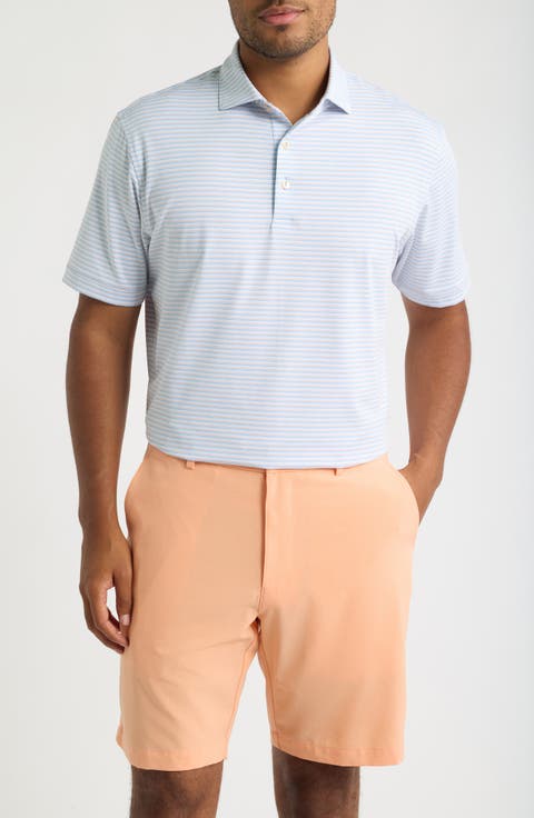 Brooks Stripe Summer Comfort Performance Jersey Polo