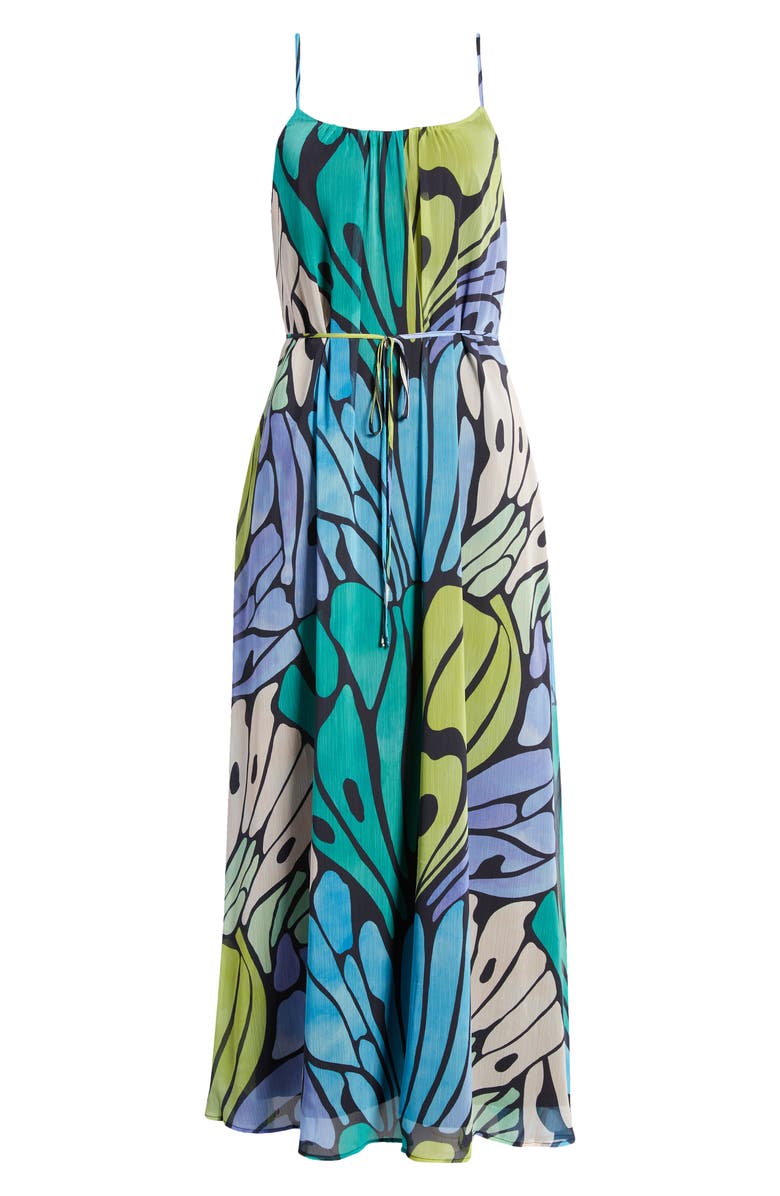Sam Edelman Butterfly Print Maxi Dress, Alternate, color, 