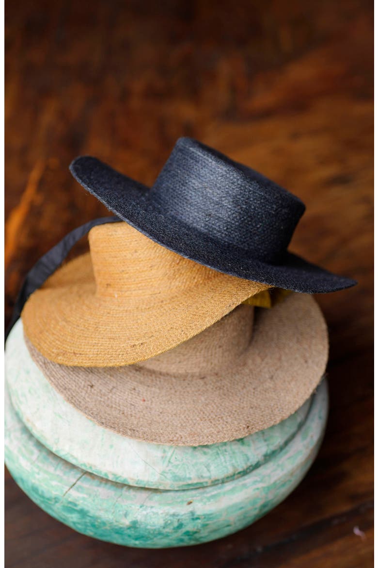 The Loli Jute Hat, Alternate, color, Black