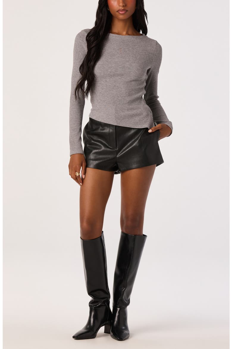 Jaylene Ribbed Sweater, Alternate, color, GREY