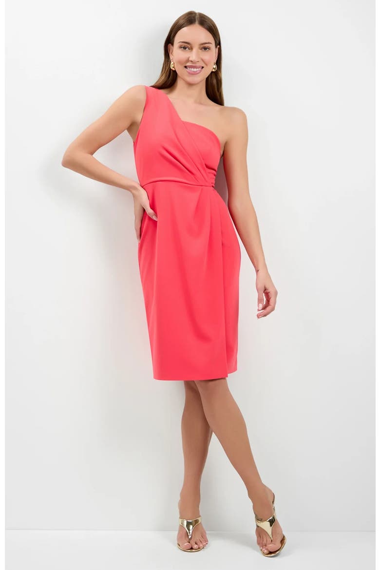 Carlotta One-Shoulder Dress, Main, color, Corso Coral