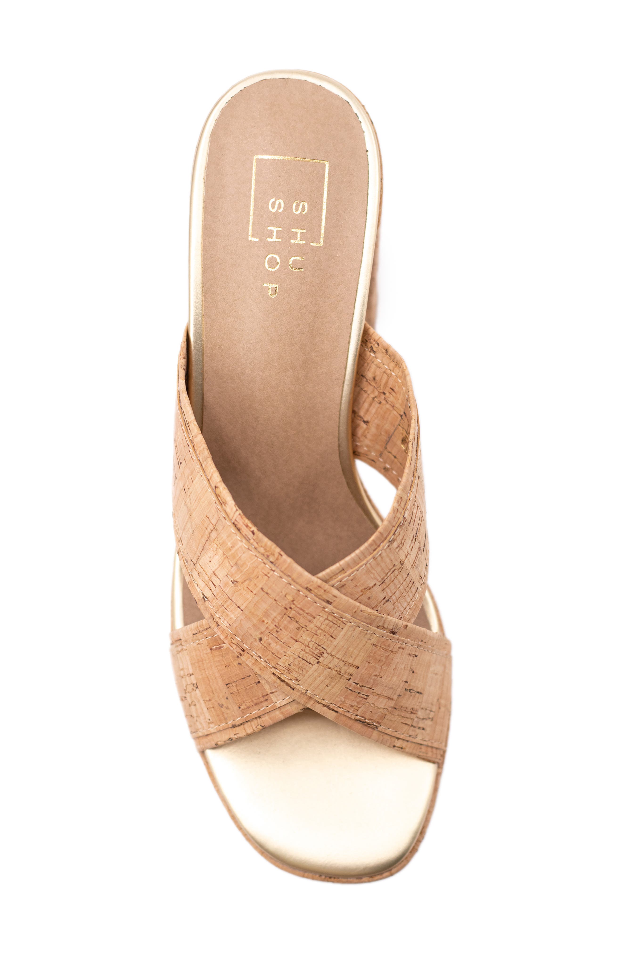 SHUSHOP Eleanor Platform Sandal, Alternate, color, Cork
