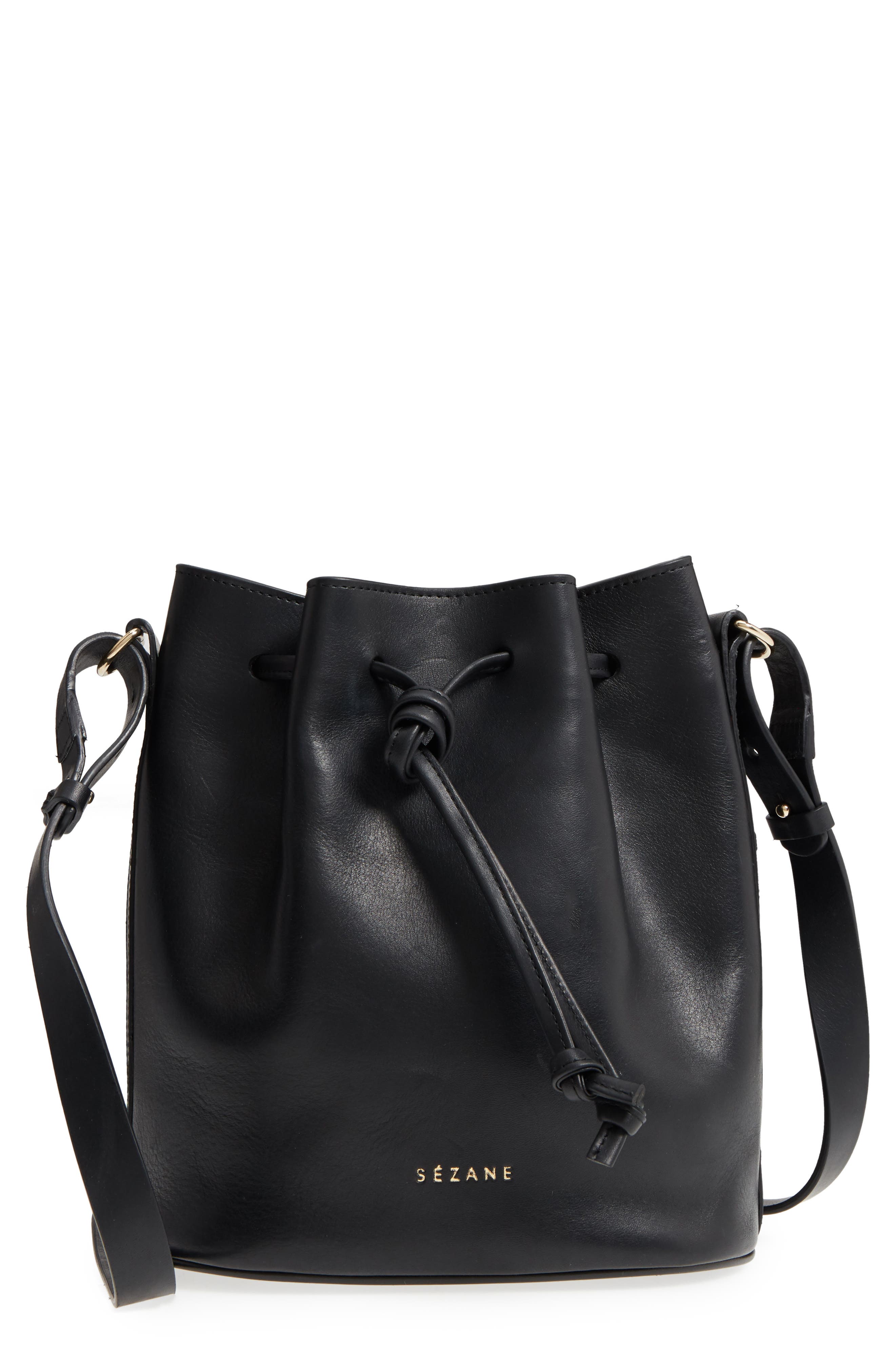 Sézane Farrow Bucket Bag, Main, color, 