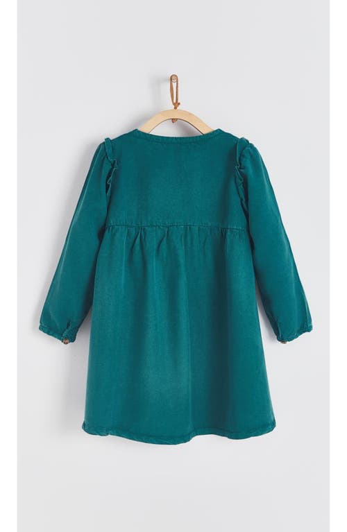 Babycottons Tencel Dress For Infant In Green