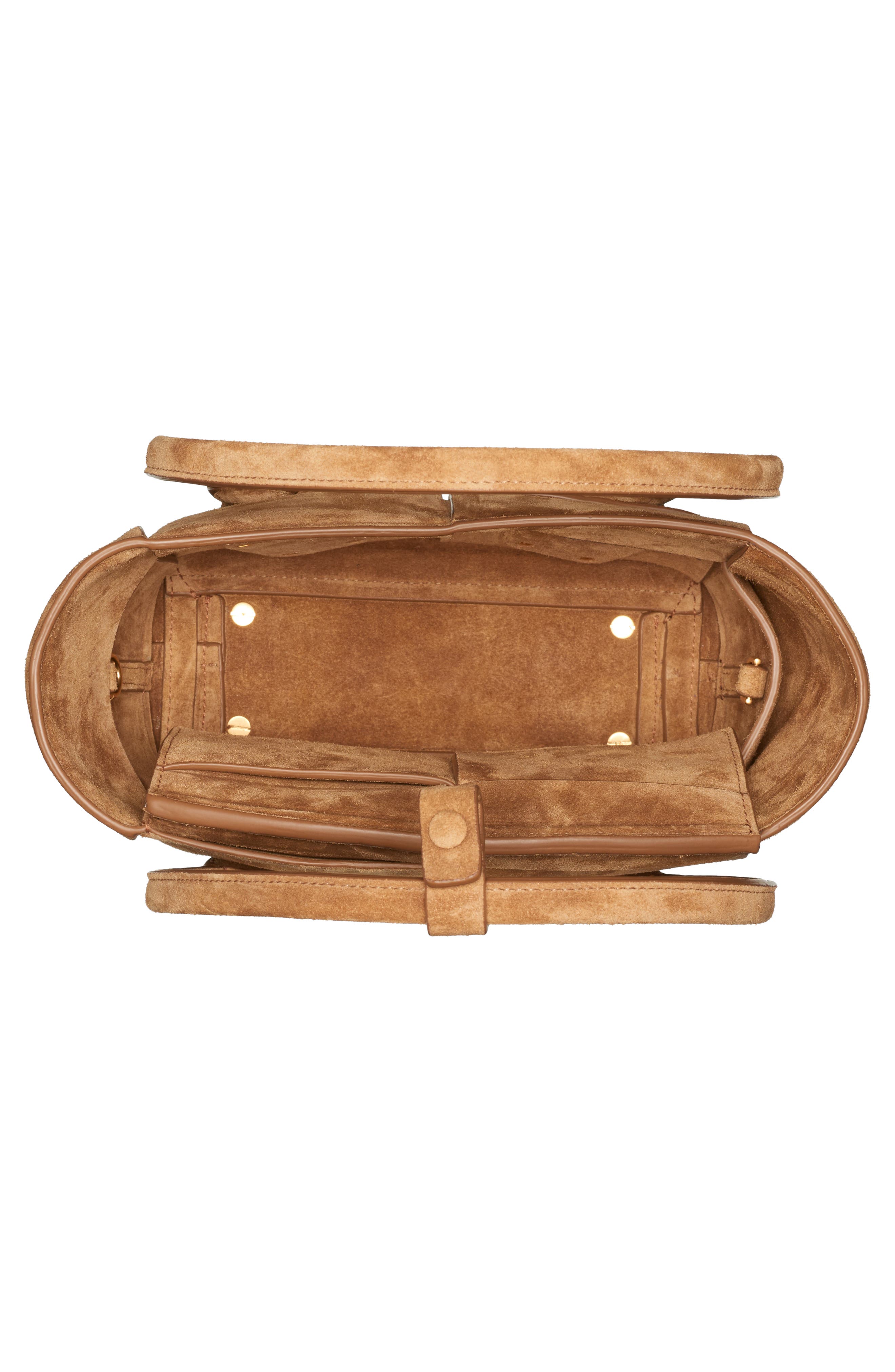 Bottega Veneta The Arco 33 Intrecciato Suede Top Handle Bag, Alternate, color, 