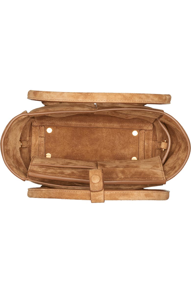 Bottega Veneta The Arco 33 Intrecciato Suede Top Handle Bag, Alternate, color,