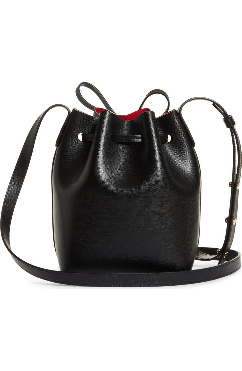 Mansur Gavriel Mini Leather Bucket Bag, Alternate, color,