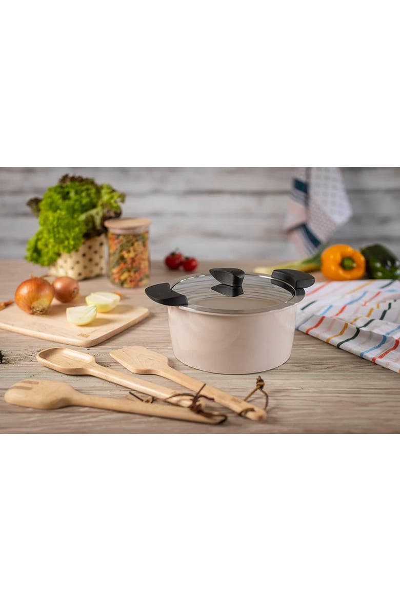 Hotpan Stainless Steel Cooking Pot with Insulated Bowl, 2.1-Quart, Alternate, color, Sand