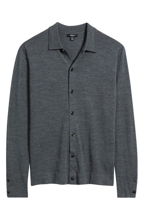 Forbes Button Front Wool Cardigan