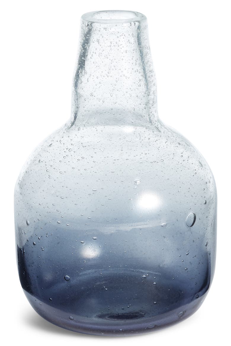 Small Tinted Glass Vase, Main, color, GREY