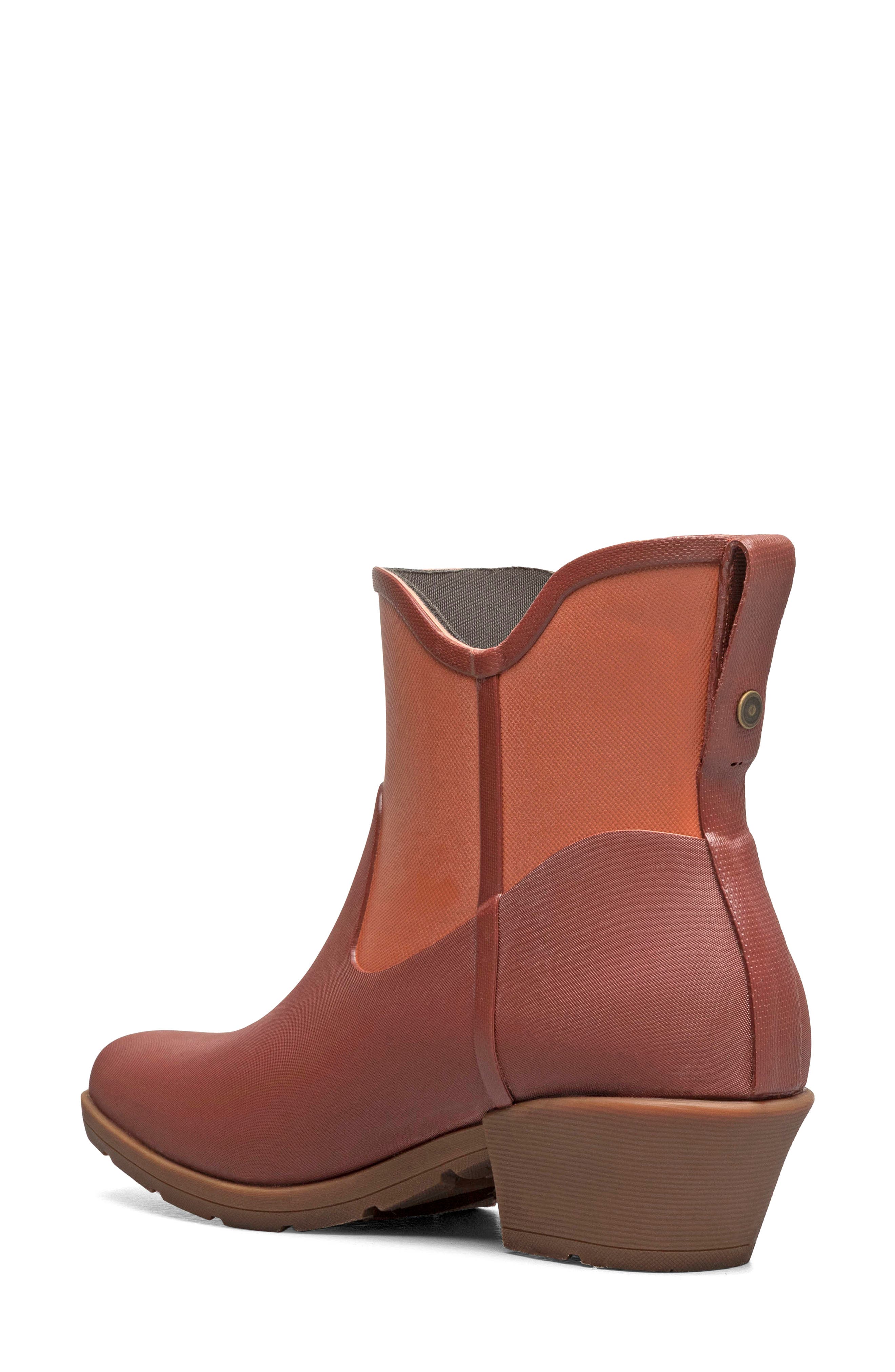 Jolene Waterproof Ankle Boot, Alternate, color, BRICK