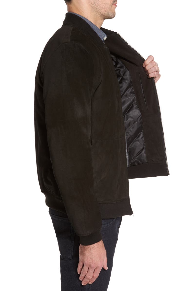 UGG<sup>®</sup> Suede Bomber Jacket, Alternate, color, 
