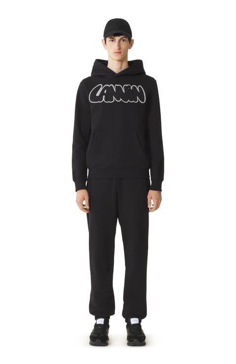 Black Modern Curb Jogging Pants