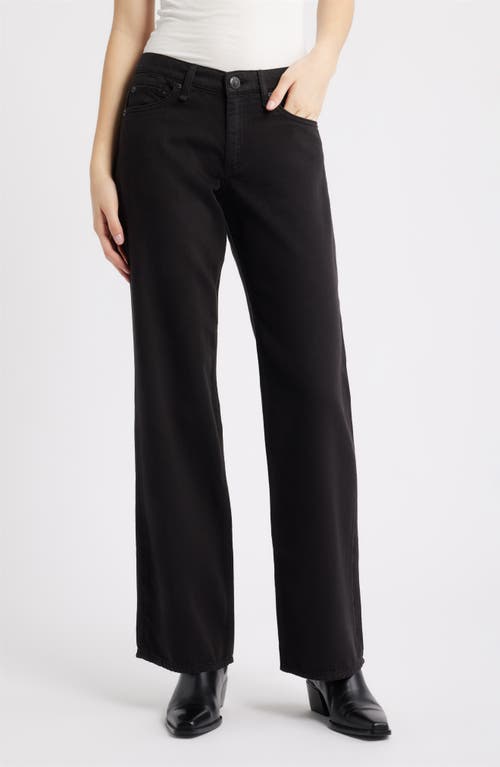 Rag & Bone Saige Straight Leg Jeans In Black