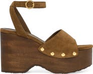 Gianvito Rossi Studded Suede Platform Sandals