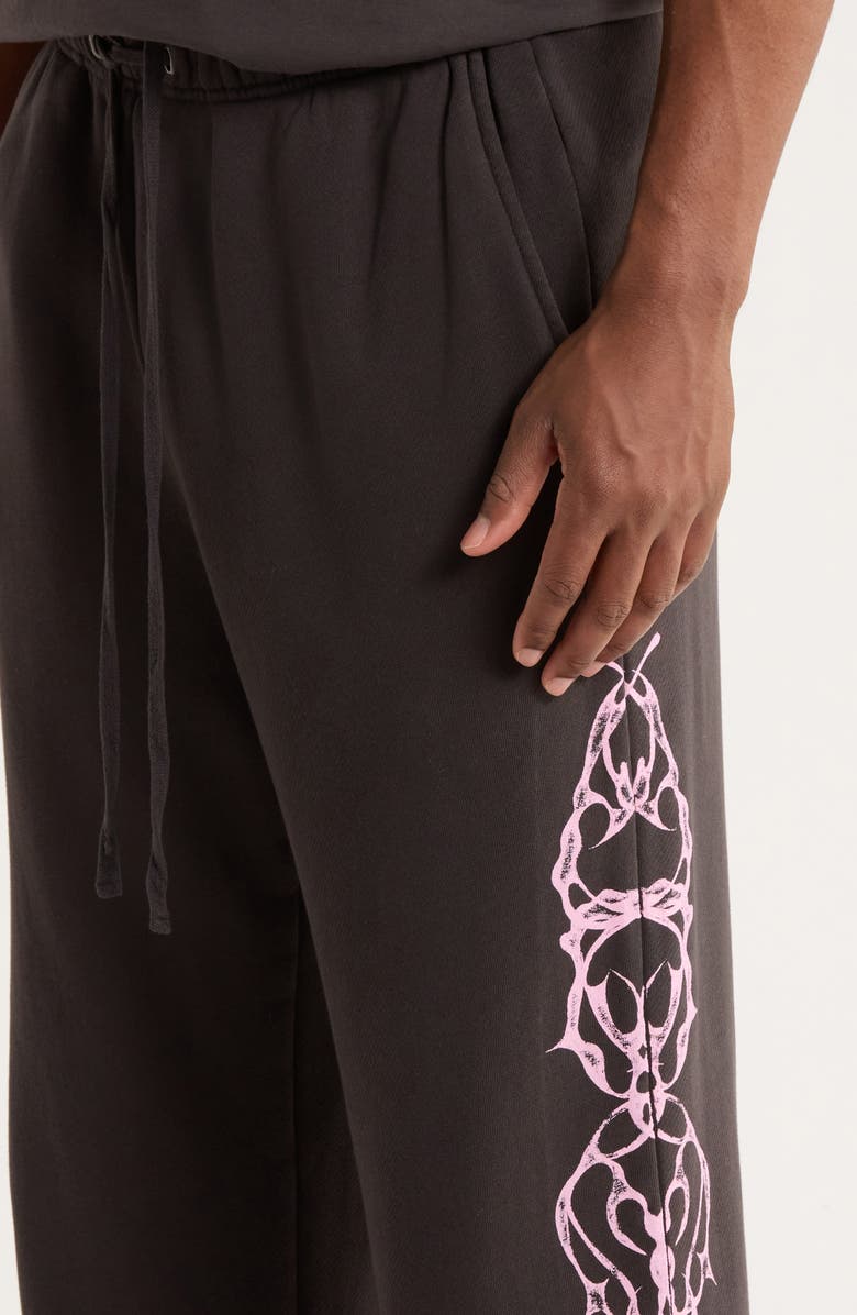 Elwood Linework Organic Cotton Sweatpants, Alternate, color, Vintage Black