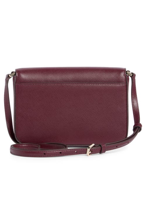 Kate Spade New York Envelope Flap Leather Crossbody Bag In Burgundy