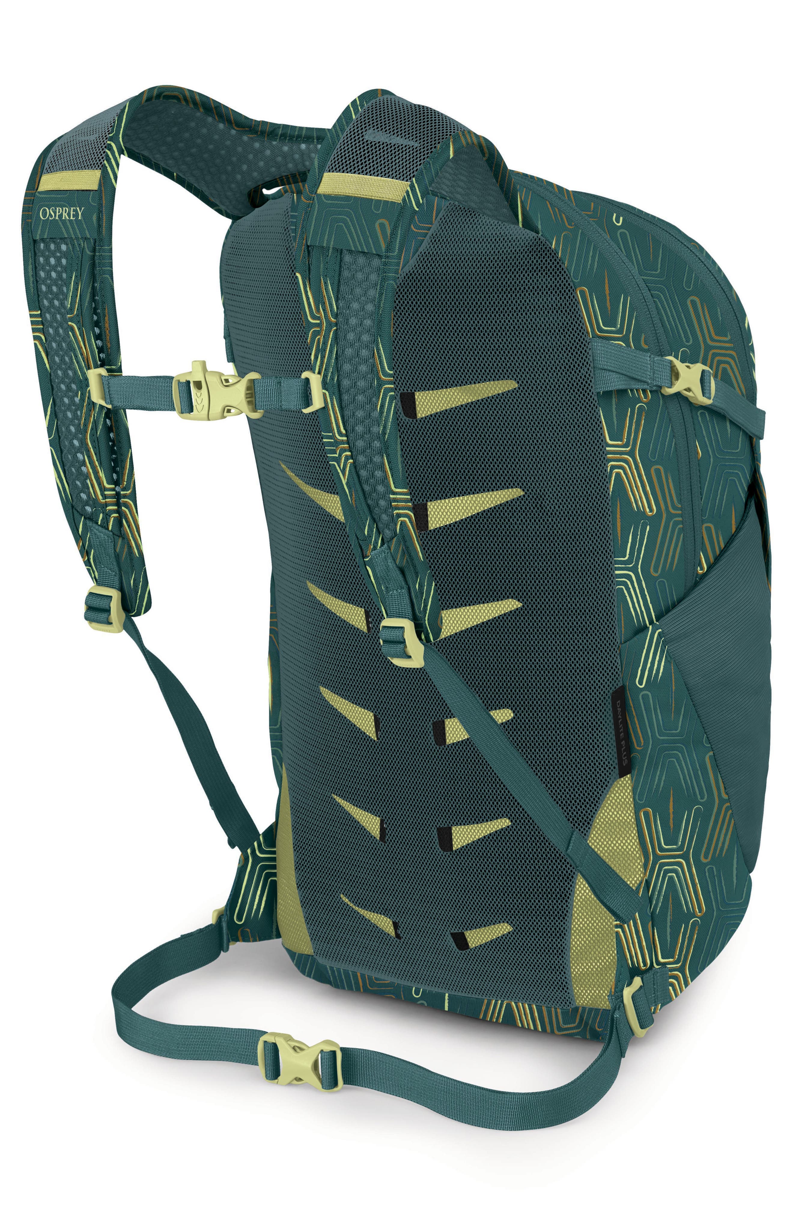Daylite Plus Backpack, Alternate, color, FUZZY WINDOW PRINT/BLUE