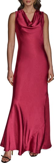 【Donna Karan New York】Cowlneck Gown Donna Karan New York Women's Cowl-Neck Gown - Macy's