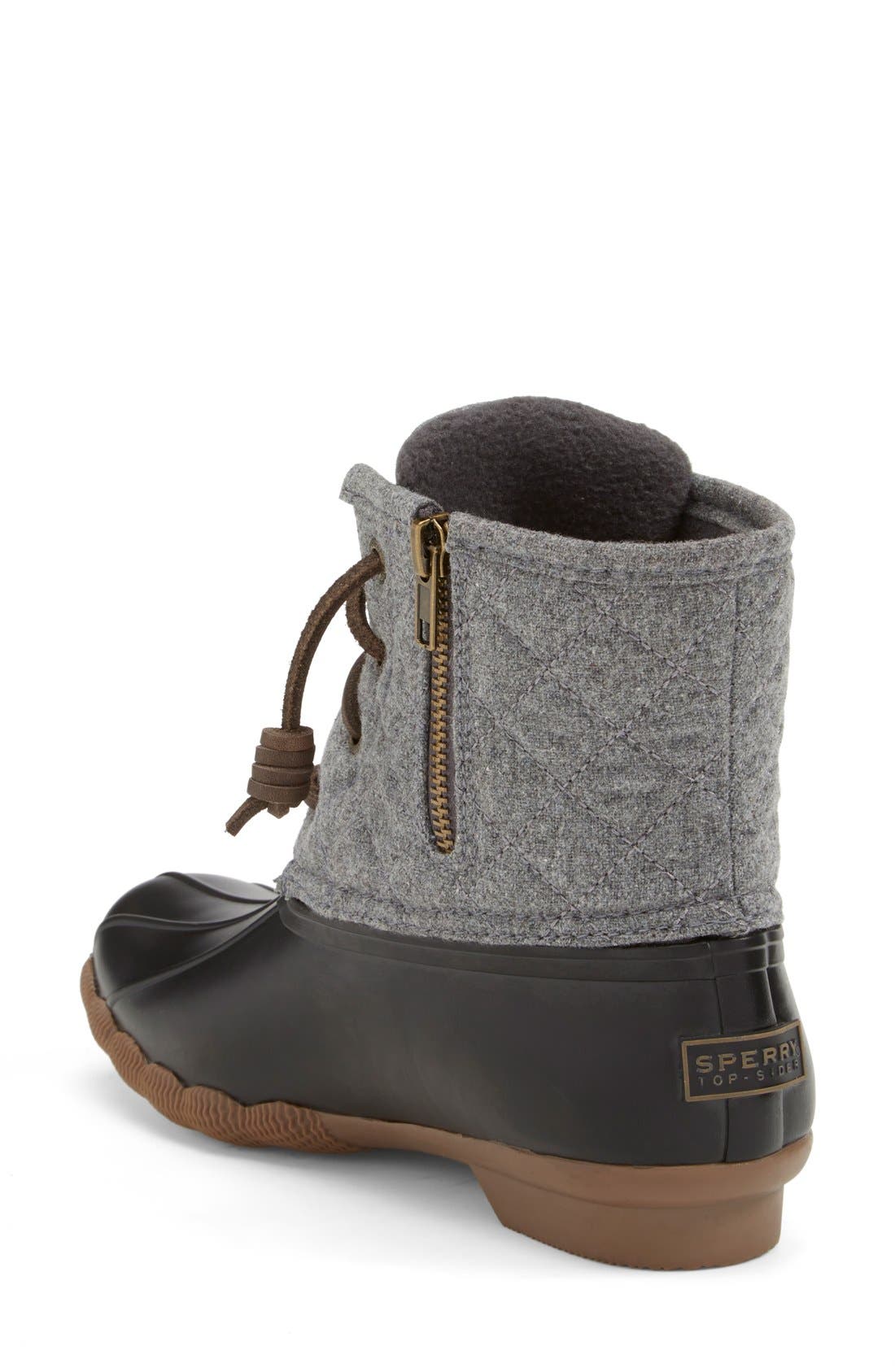 SPERRY TOP-SIDER<sup>®</sup> Sperry 'Saltwater' Waterproof Rain Boot, Alternate, color, 